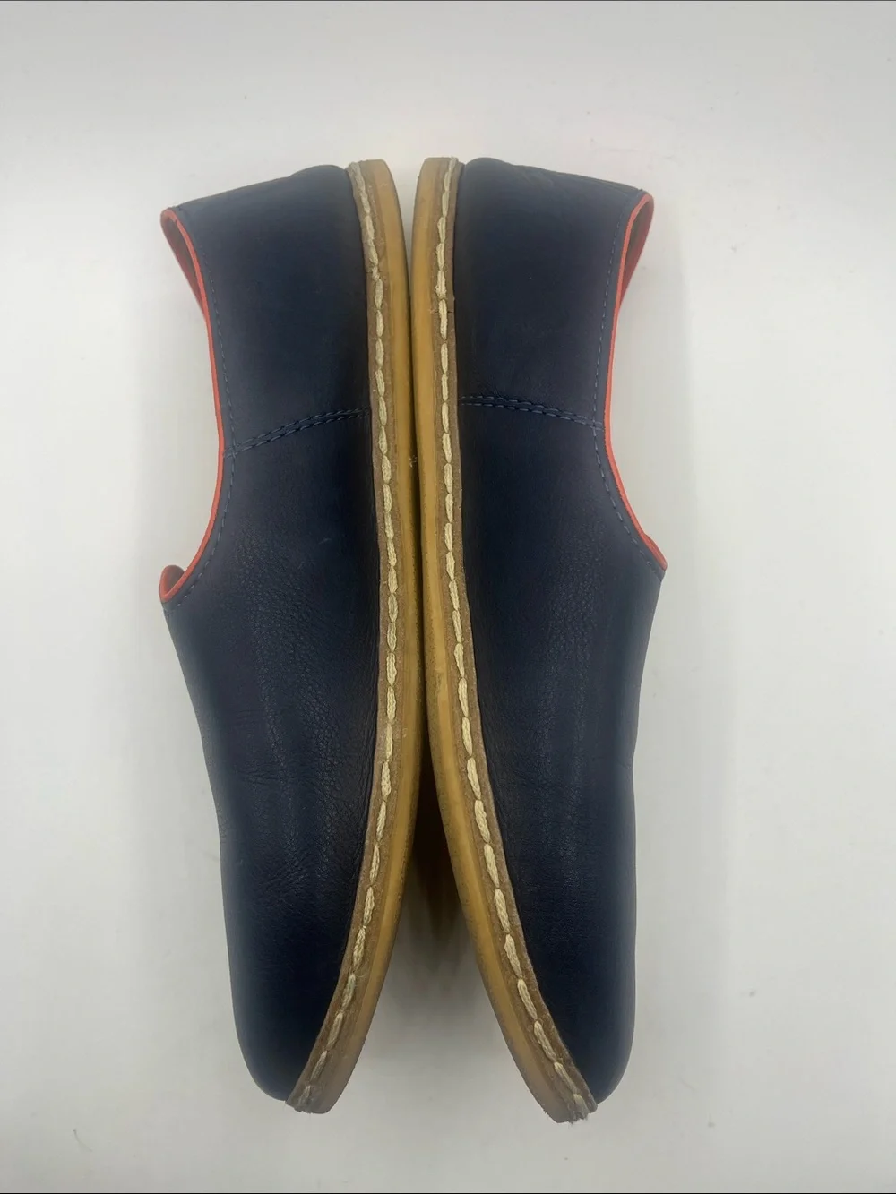 Charix Unisex Slip-On Loafers in Navy Blue